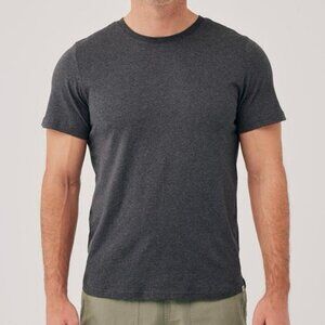 Pact Organic Cotton Crewneck T-Shirt Gray XL Short Sleeve Sustainable